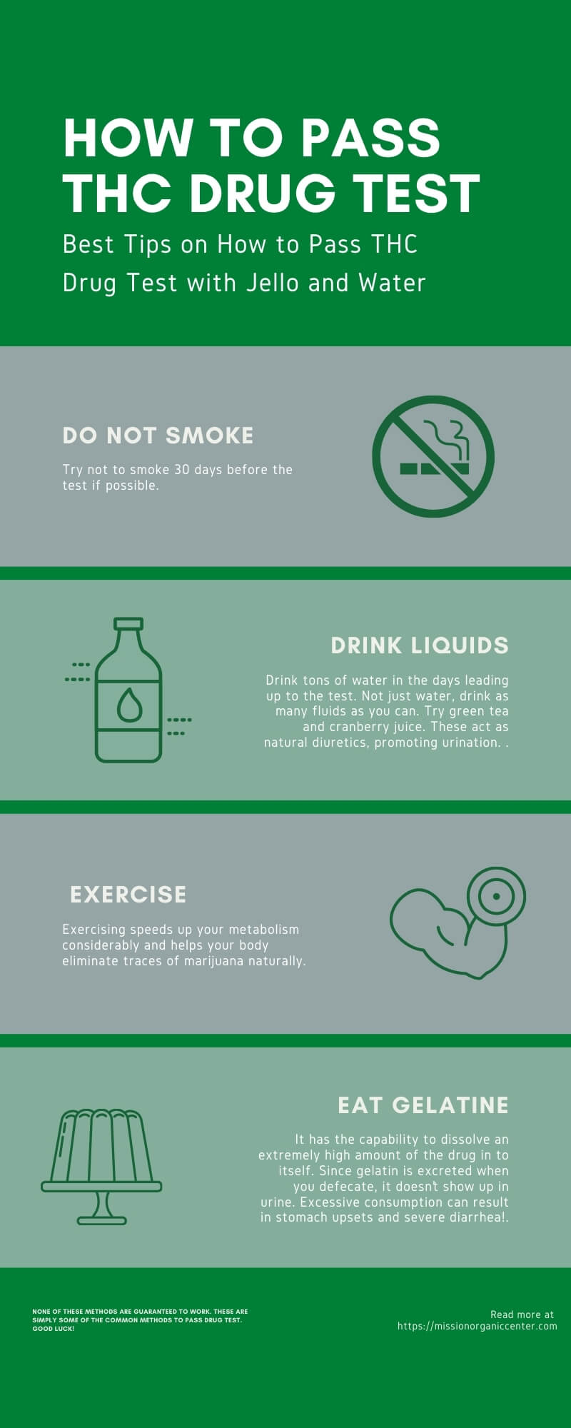 How to pass a drug test with jello and water. Tips on passing THC drug test