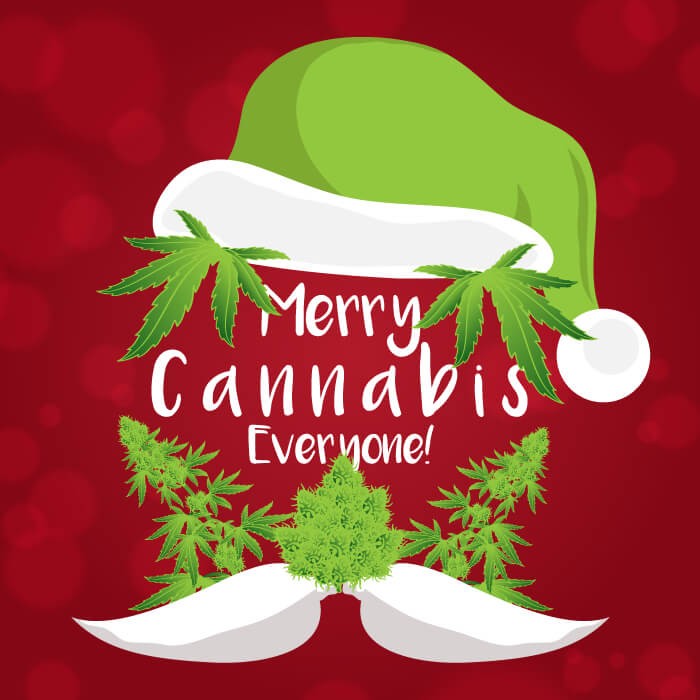 merry cannabis christmas