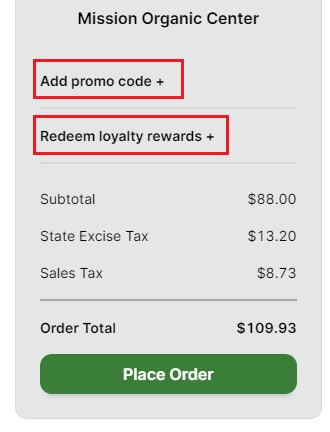 redeem rewards in checkout